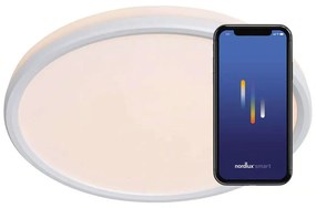 Φωτιστικό Οροφής - Πλαφονιέρα Smart Liva 2110826101 Φ36x3,2cm Dim Led 2100lm 21W White Nordlux Plastic