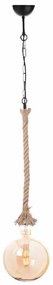 Ανάρτηση Φωτιστικού Οροφής Aca 50BRC Rope/Black Matt
