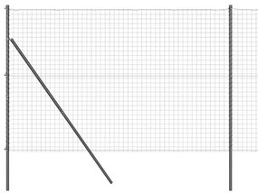 vidaXL Τεντώτο με στήριγμα Γκρι 1,5 x 10 m Χάλυβας και PVC