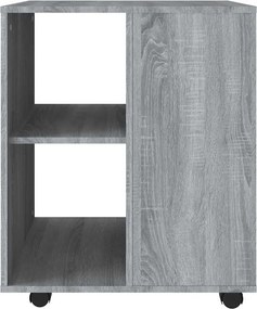 vidaXL Ντουλάπι Με Ροδάκια Γκρι Sonoma 60 x 53 x 72 εκ. Επεξεργ. Ξύλο