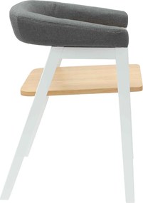 vidaXL Καρέκλες φαγητού 2 pcs Λευκό 54 x 57 x 73 εκ