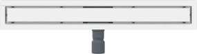 vidaXL 2 σε 1 εκροή ντους Ασημί 80 cm Ανοξείδωτο Ατσάλι 304