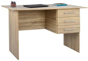 ΓΡΑΦΕΙΟ ΜΕΛΑΜΙΝΗΣ ENSLEY HM2029.02 ΜΕ 3 ΣΥΡΤΑΡΙΑ SONAMA 120X60X76 εκ.