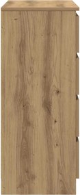vidaXL Συρταριέρα με Συρτάρια Τεχνίτης Δρυς 71x35x84 εκ. Επεξ. Ξύλο