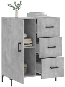 vidaXL Ντουλάπι Γκρι Σκυροδέματος 69,5x34x90 εκ. Επεξεργασμένο Ξύλο
