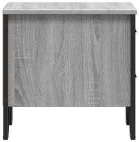 vidaXL Κομοδίνα 2 τεμ. Γκρι Sonoma 40x41x40 εκ. από Επεξεργ. Ξύλο