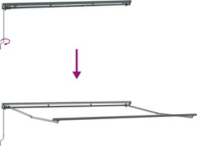 vidaXL Σκελετός Τέντας Πολύχρωμο 400 x 300 εκ