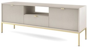 Έπιπλο Τηλεόρασης Nova TV_Kz_g 154x39x56cm White Kazmir-Gold