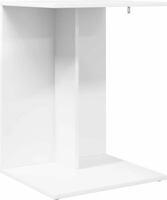vidaXL Τραπεζάκι Πλευράς Λευκό 45 x 40 x 62,5 εκ. Επεξεργασμένο ξύλο