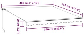 ΤΕΝΤΑ ΠΤΥΣΣΟΜΕΝΗ ΧΕΙΡΟΚΙΝΗΤΗ ΜΕ LED ΚΑΦΕ 400X350 ΕΚ. 3215388