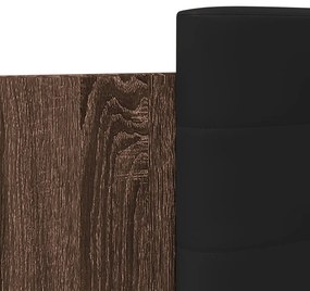 vidaXL Πλαίσιο Κρεβατιού με Κεφαλάρι Καφέ Δρυς 100x200 εκ. Επεξ. Ξύλο