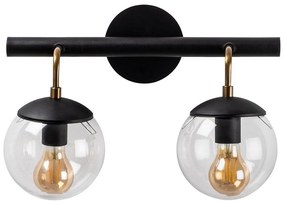 Φωτιστικό Τοίχου - Απλίκα Gondol 584TTM1948 41x20x28cm 2xE27 40W Black-Bronze Opviq