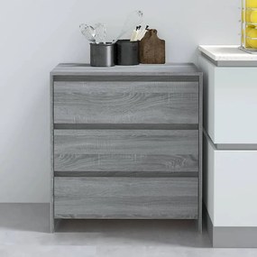 vidaXL Μπουφές Γκρι Sonoma 70x41x75 εκ. από Επεξεργασμένο Ξύλο