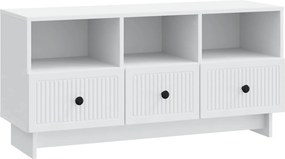 vidaXL Ντουλάπι TV Λευκό 102 x 34,5 x 50 εκ. Επεξεργασμένο Ξύλο
