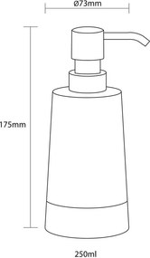 Glossy silver 250 ml δοχείο κρεμοσάπουνου Sealskin
