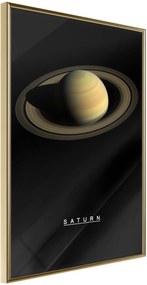 Αφίσα - The Solar System: Saturn - 20x30 - Χρυσό - Χωρίς πασπαρτού