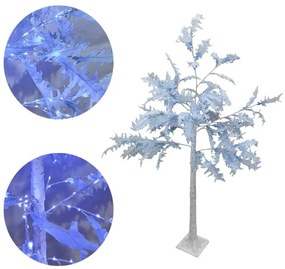 Led Φωτιζόμενο Δέντρο Λευκό με Μπλε Φύλλα 180cm - Led Blue Tree