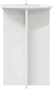 vidaXL Βάση φυτών 2 pcs Γυαλιστερό Λευκό Ø40 x 60 εκ.