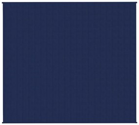 vidaXL Κουβέρτα Βαρύτητας Μπλε 200 x 220 εκ. 9 κ. Υφασμάτινη