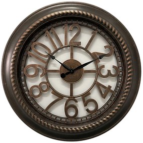 Ρολόι Τοίχου ArteLibre Καφέ Πλαστικό Φ61x5.2cm-14740025