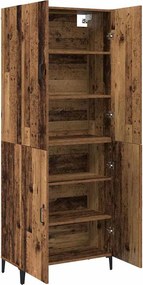 vidaXL Highboard 2 pcs Παλαιό ξύλο Επεξεργασμένο ξύλο