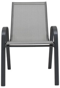 Καρέκλα FL5001 Fylliana Textlene Μαύρο - Καφέ 55x72x92 εκ. 55x72x92 εκ.