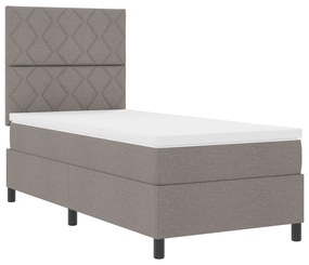 vidaXL Κρεβάτι με ελατήρια και στρώμα & LED 90 x 190 cm