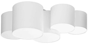 Φωτιστικό Οροφής - Πλαφονιέρα Mona 3443 5xΕ27 15W 81x30cm White TK Lighting