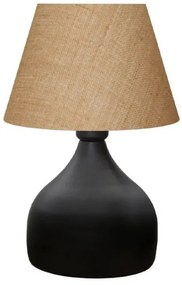 Επιτραπέζιο Φωτιστικό Hubert Ύφασμα-μέταλλο 22x14x32εκ Megapap-GP029-0014,3-Καφέ GP029-0014,3