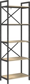 vidaXL Ράφι Βιβλίων Δρύς Sonoma 56 x 34 x 171 εκ Επεξεργασμένο ξύλο