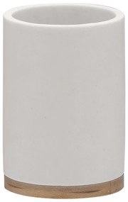Ποτήρι Οδοντόβουρτσας Grace 7,2x10,4cm White Sealskin Polyresin