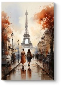 Πίνακας σε καμβά \&quot;Autumn in Paris\&quot; Megapap ψηφιακής εκτύπωσης 70x100x3εκ. - GP033-0171