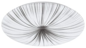 Φωτιστικό Οροφής Πλαφονιέρα Led Nieves 98326 White-Silver Eglo Metal, Plastic