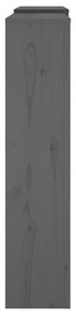 Κάλυμμα Καλοριφέρ Γκρι 210x21x85 εκ. από Μασίφ Ξύλο Πεύκου - Γκρι
