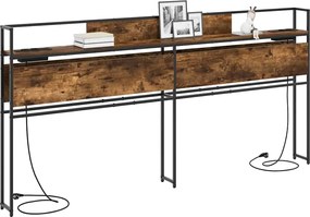 vidaXL Κεφαλάρι Αποθήκης Καπνιστή δρυς 98 cm Επεξεργασμένο ξύλο