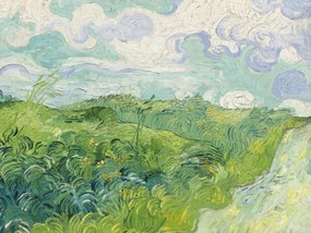 Εκτύπωση έργου τέχνης Green Wheat Fields - Vincent van Gogh, (40 x 30 cm)