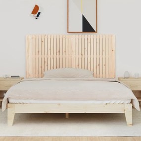 vidaXL Κεφαλάρι Επιτοίχιο 185x3x90 εκ. από Μασίφ Ξύλο Πεύκου