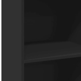 vidaXL Ντουλάπι Μαύρο 50x41x124 εκ. από Επεξεργασμένο Ξύλο