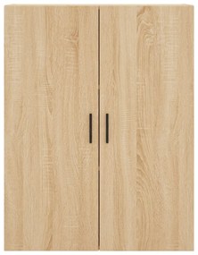 vidaXL Ντουλάπι Sonoma δρυς 69,5 x 34 x 180 εκ. από Επεξεργασμένο Ξύλο