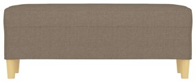 vidaXL Πάγκος Taupe 100x35x41 εκ. Υφασμάτινος