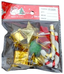 Σετ Χριστουγεννιάτικα στολίδια - 9pcs - 232243-232243