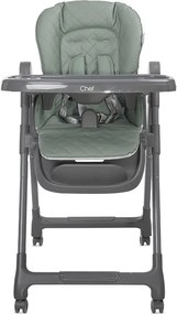 BABY HIGH CHAIR 3in1CHEF GREEN LEATHER