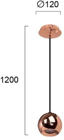 Φωτιστικό Viokef Ball-Χάλκινο