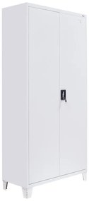Ντουλάπα Everet Fylliana Μεταλλική Λευκό 90x40x190 εκ. 90x40x190 εκ.