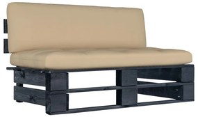 vidaXL Καναπές Κήπου Μεσαίος από Παλέτες Εμποτισμένο Ξύλο Πεύκου