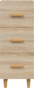 vidaXL Ντουλάπι Sonoma Δρυς 34,5x34x90 εκ. από Επεξεργασμένο Ξύλο