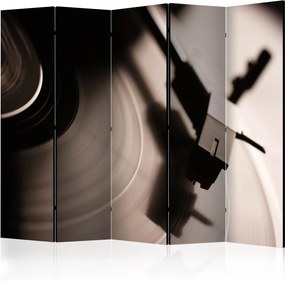 Διαχωριστικό με 5 τμήματα - Gramophone and vinyl record II [Room Dividers]