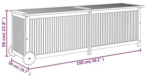 ΜΠΑΟΥΛΟ ΑΠΟΘΗΚΕΥΣΗΣ ΚΗΠΟΥ ΜΕ ΡΟΔΕΣ 150X50X58 ΕΚ. ΜΑΣΙΦ ΑΚΑΚΙΑ 319713