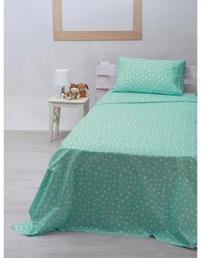 Σετ Σεντόνια cotton feelings 22 Aqua Μονό (165x270)