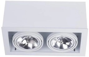 Downlight Σποτ δίφωτο Box ES111 γκρι μαύρο λευκό Nowodvorski-9472-Λευκό 9472